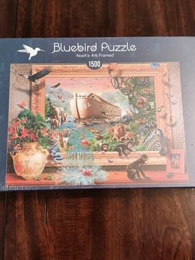 Blue Bird Noah's Ark Framed 1500-Piece Jigsaw Puzzle - Multicolor